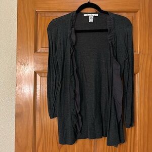 American Rag Ruffle Trim Cardigan